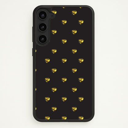 Gold Gem Hearts Pattern  - Patterns Phone Case for Galaxy S23 Plus