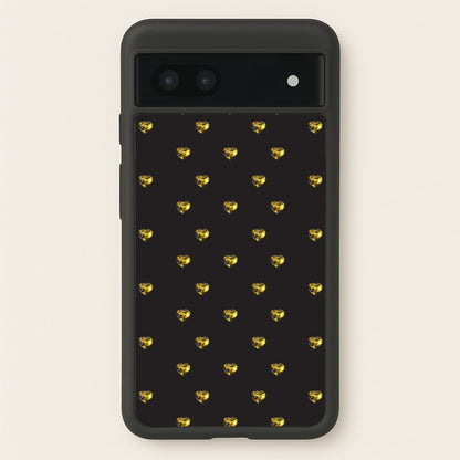 Gold Gem Hearts Pattern  - Patterns Phone Case for Google Pixel 6a