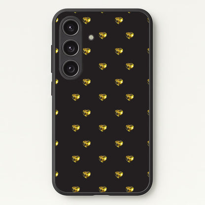 Gold Gem Hearts Pattern  - Patterns Phone Case for Galaxy S25 Plus