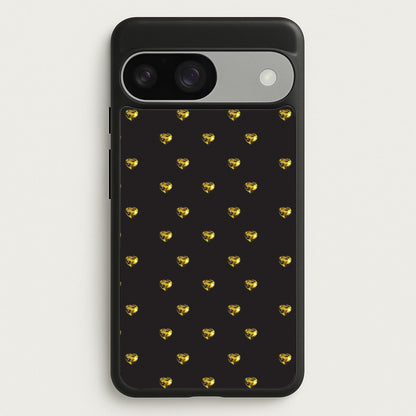 Gold Gem Hearts Pattern  - Patterns Phone Case for Google Pixel 9 / 9 Pro