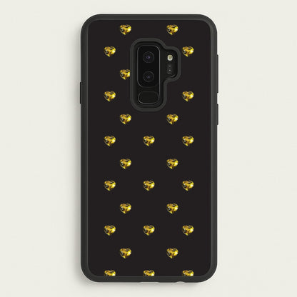 Gold Gem Hearts Pattern  - Patterns Phone Case for Galaxy S9 Plus