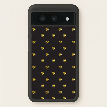 Gold Gem Hearts Pattern  - Patterns Phone Case for Google Pixel 8a