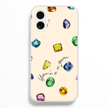 You're A Gem Pattern  - Patterns Phone Case for iPhone 16 Plus