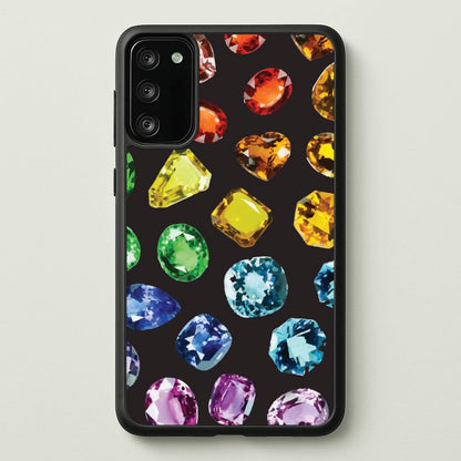 Rainbow Gems Assortment Pattern  - Patterns Phone Case for Galaxy S20FE