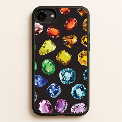 Rainbow Gems Assortment Pattern  - Patterns Phone Case for iPhone 6 / 7 / 8 / SE