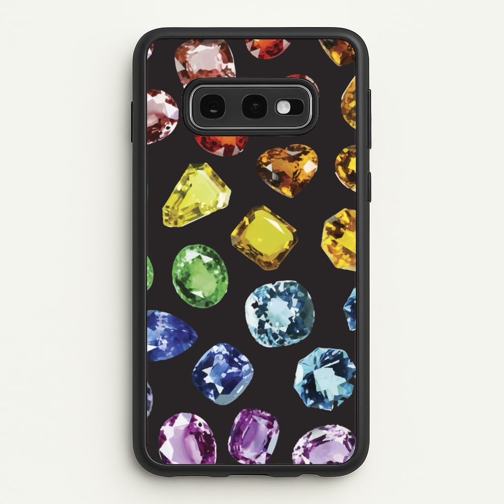 Rainbow Gems Assortment Pattern  - Patterns Phone Case for Galaxy S10e