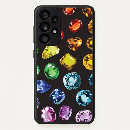 Rainbow Gems Assortment Pattern  - Patterns Phone Case for Galaxy A53