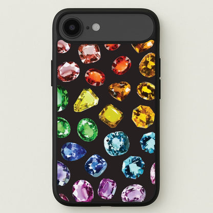 Rainbow Gems Assortment Pattern Phone Case for iPhone 17 Air