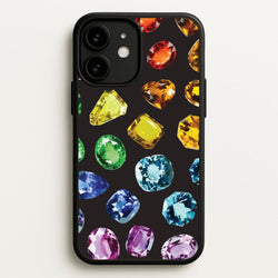 Rainbow Gems Assortment Pattern  - Patterns Phone Case for iPhone 11