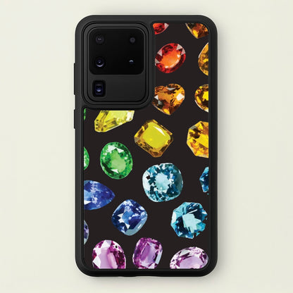 Rainbow Gems Assortment Pattern  - Patterns Phone Case for Galaxy S20 Ultra