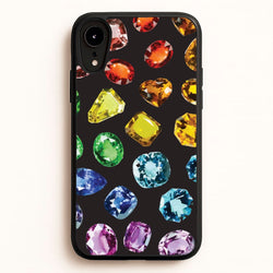 Rainbow Gems Assortment Pattern  - Patterns Phone Case for iPhone XR