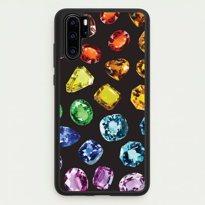 Rainbow Gems Assortment Pattern  - Patterns Phone Case for Huawei P30 Pro