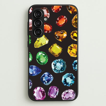 Rainbow Gems Assortment Pattern  - Patterns Phone Case for Galaxy S23FE