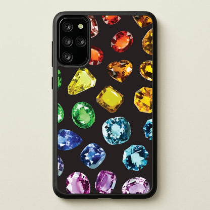 Rainbow Gems Assortment Pattern  - Patterns Phone Case for Galaxy S20 Plus