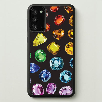 Rainbow Gems Assortment Pattern  - Patterns Phone Case for Galaxy Note 20