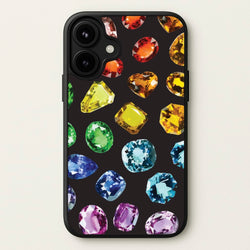 Rainbow Gems Assortment Pattern Phone Case for iPhone 17