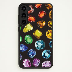 Rainbow Gems Assortment Pattern  - Patterns Phone Case for Galaxy S23