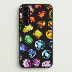 Rainbow Gems Assortment Pattern  - Patterns Phone Case for Galaxy A16