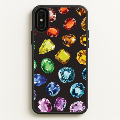 Rainbow Gems Assortment Pattern  - Patterns Phone Case for iPhone XS Max