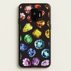 Rainbow Gems Assortment Pattern  - Patterns Phone Case for Galaxy S9