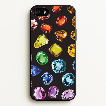 Rainbow Gems Assortment Pattern  - Patterns Phone Case for iPhone 5 / 5s / SE 2016
