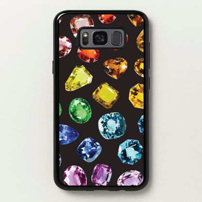 Rainbow Gems Assortment Pattern  - Patterns Phone Case for Galaxy S8