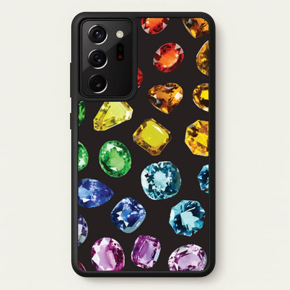 Rainbow Gems Assortment Pattern  - Patterns Phone Case for Galaxy Note 20 Ultra
