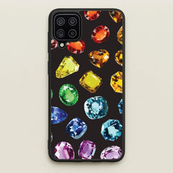 Rainbow Gems Assortment Pattern  - Patterns Phone Case for Galaxy A12