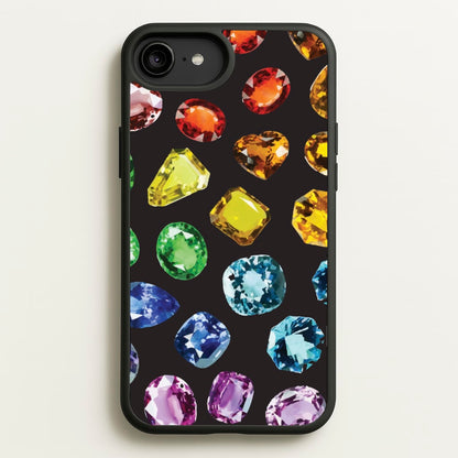 Rainbow Gems Assortment Pattern  - Patterns Phone Case for iPhone 6 Plus / 7 Plus / 8 Plus
