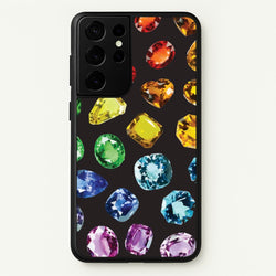 Rainbow Gems Assortment Pattern  - Patterns Phone Case for Galaxy S21 Ultra
