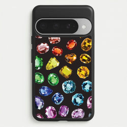 Rainbow Gems Assortment Pattern Phone Case for Google Pixel 10 Pro XL