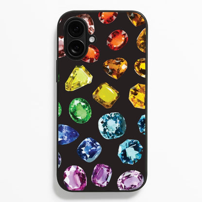 Rainbow Gems Assortment Pattern Phone Case