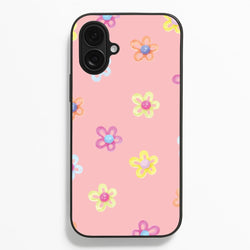 Flower Gems Pattern  - Patterns Phone Case for iPhone 16 Plus