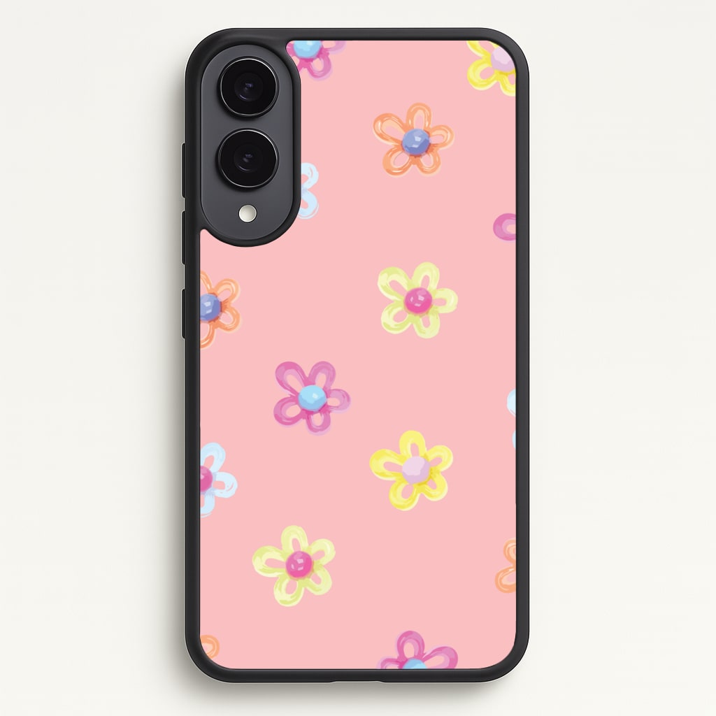Flower Gems Pattern  - Patterns Phone Case for Galaxy S25 Edge