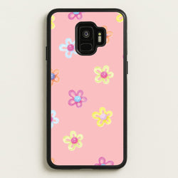 Flower Gems Pattern  - Patterns Phone Case for Galaxy S9
