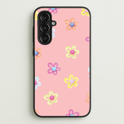 Flower Gems Pattern  - Patterns Phone Case for Galaxy A16