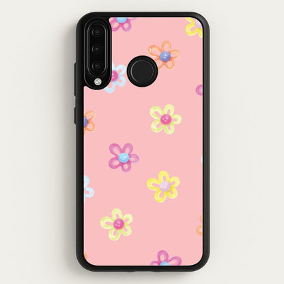 Flower Gems Pattern  - Patterns Phone Case for Huawei P30 Lite