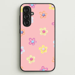 Flower Gems Pattern  - Patterns Phone Case for Galaxy S23FE