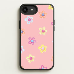 Flower Gems Pattern  - Patterns Phone Case for iPhone 6 Plus / 7 Plus / 8 Plus