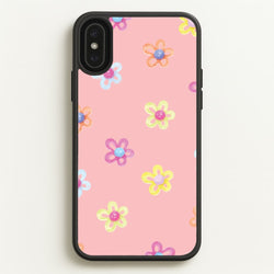 Flower Gems Pattern  - Patterns Phone Case for iPhone XS Max