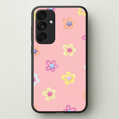 Flower Gems Pattern  - Patterns Phone Case for Galaxy A55