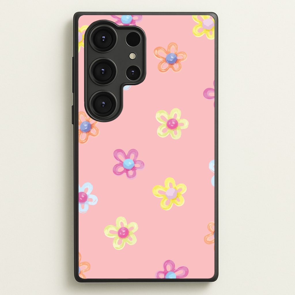 Flower Gems Pattern  - Patterns Phone Case for Galaxy S25 Ultra