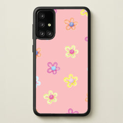 Flower Gems Pattern  - Patterns Phone Case for Galaxy A71
