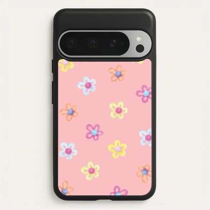 Flower Gems Pattern  - Patterns Phone Case for Google Pixel 9 Pro XL