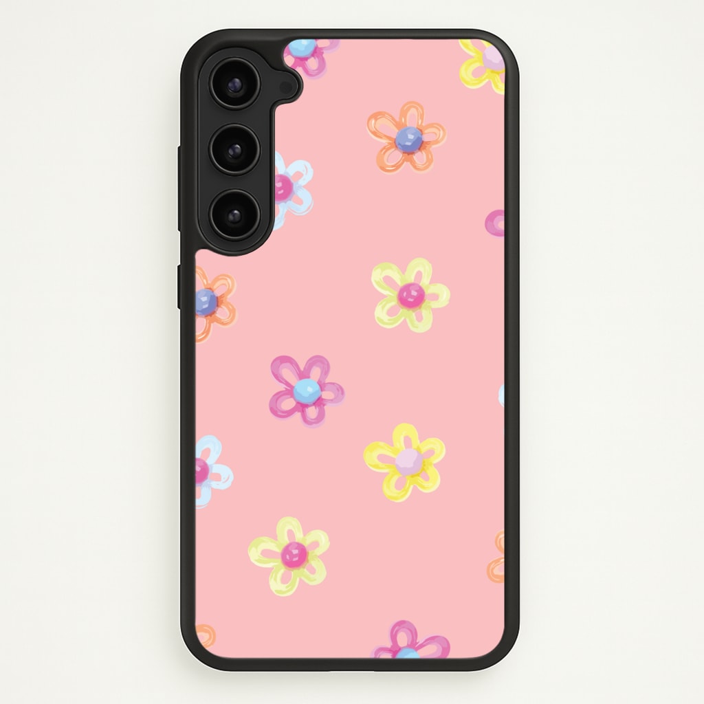 Flower Gems Pattern  - Patterns Phone Case for Galaxy S23 Plus