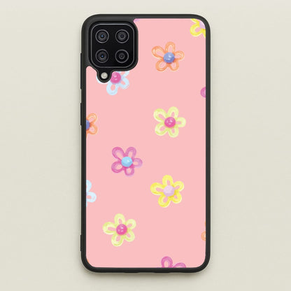 Flower Gems Pattern  - Patterns Phone Case for Galaxy A12