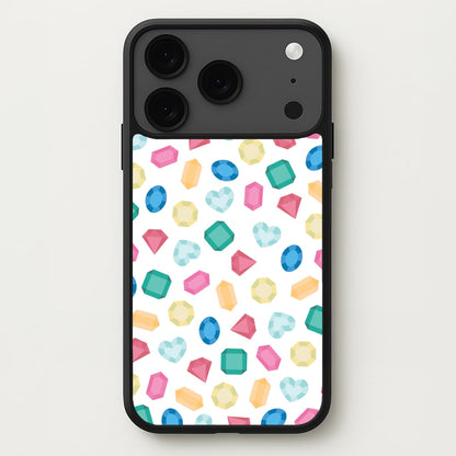 Cartoon Multicoloured Gems Pattern Phone Case for iPhone 17 Pro Max