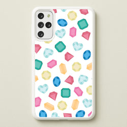 Cartoon Multicoloured Gems Pattern  - Patterns Phone Case for Galaxy S20 Plus