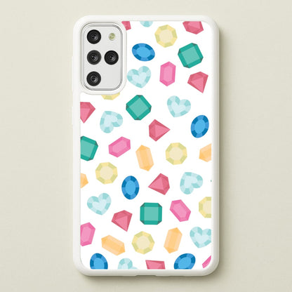 Cartoon Multicoloured Gems Pattern  - Patterns Phone Case for Galaxy S20 Plus