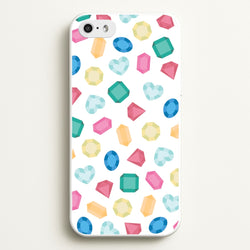 Cartoon Multicoloured Gems Pattern  - Patterns Phone Case for iPhone 5 / 5s / SE 2016